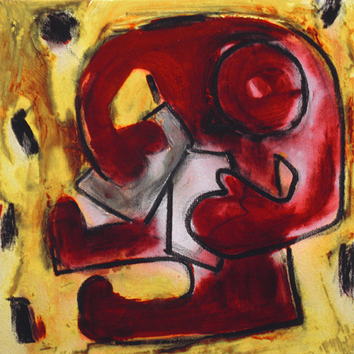 it’s just letters | Acryl/Kohle, 40x40cm, Leinwand