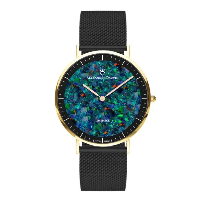 スイス製　オパール　時計　22k 金メッキ　Swiss Opal watch スイス製 オパール 時計 22k 金メッキ Swiss Opal watch - メルカリ