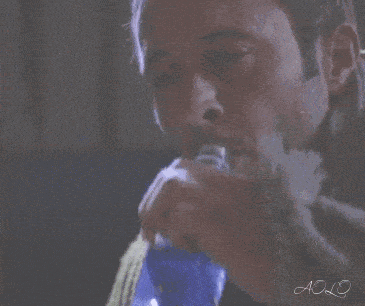 Alex O'Loughlin drinking