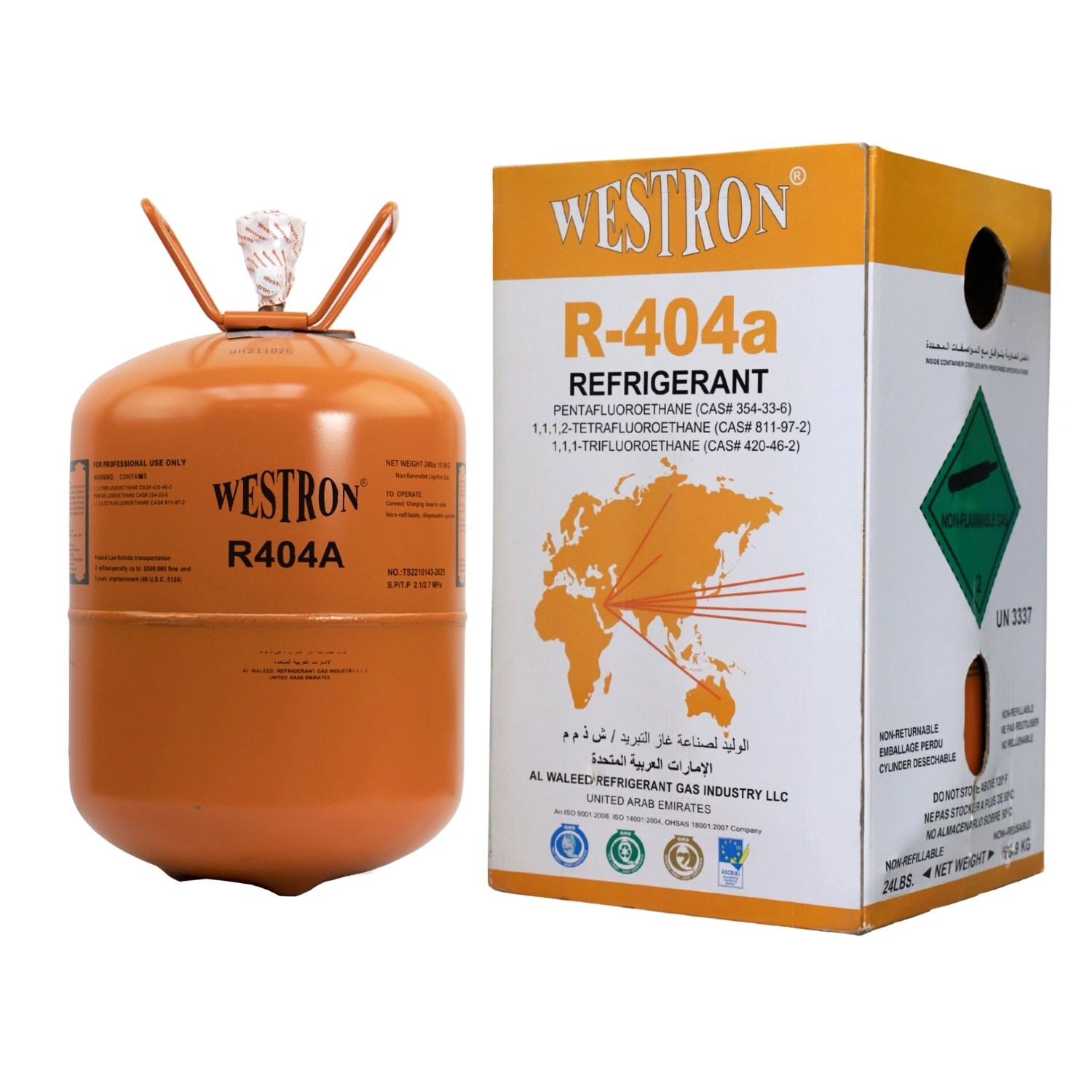 R404A フロン　2 R-404A Refrigerant 24LB|CoolmateGas Refrigerant