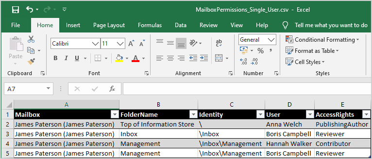 Export mailbox folder permissions to CSV file (12) Export mailbox folder permissions to CSV file (12)