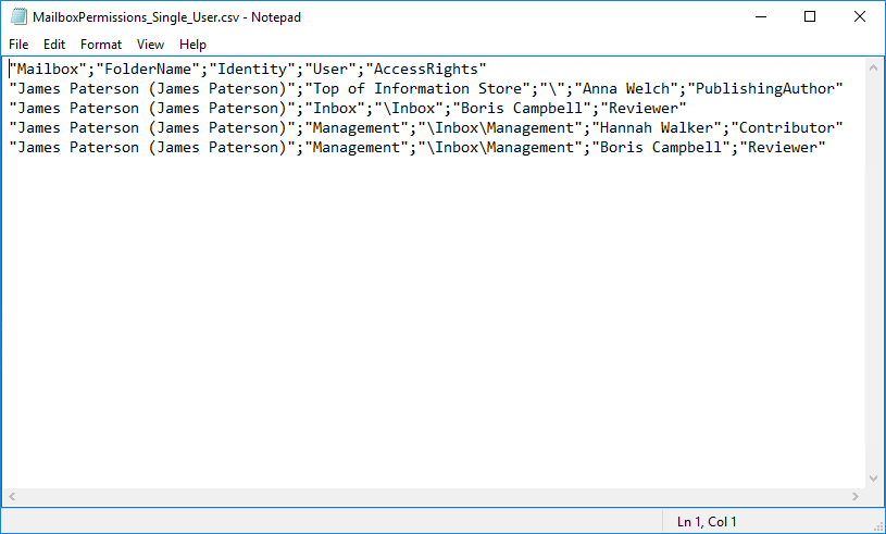 Export mailbox folder permissions to CSV file (11) Export mailbox folder permissions to CSV file (11)