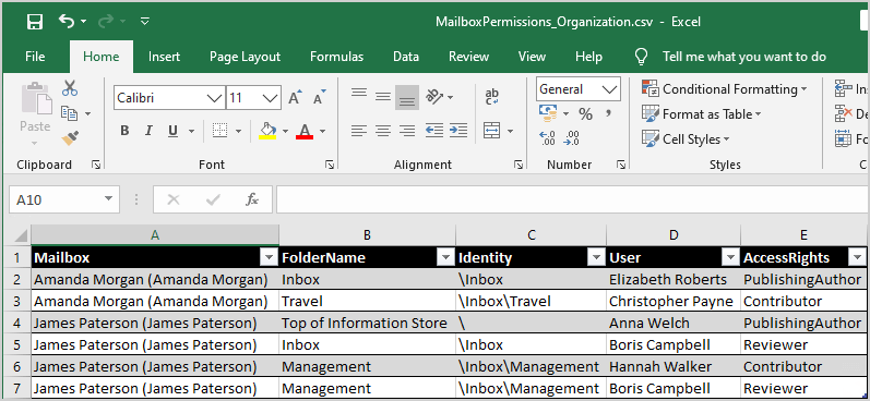Export mailbox folder permissions to CSV file (13) Export mailbox folder permissions to CSV file (13)