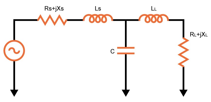 T Match Impedance Matching Circuits Electrical Engineering