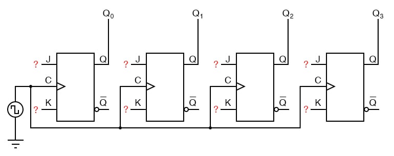 4 Bit Binary Counter Circuit Diagram