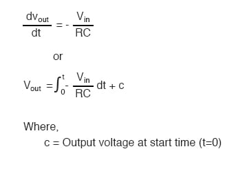 Differentiator And Integrator Circuits Operational