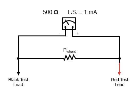 Ammeter Design Dc Metering Circuits Electronics Textbook