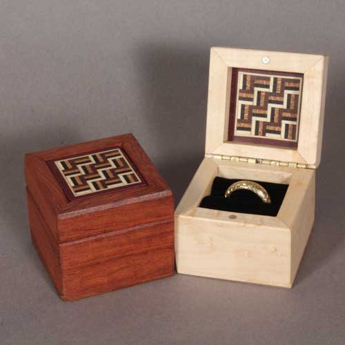 Wood Ring Boxes For Wedding Rings And Engagement Rings