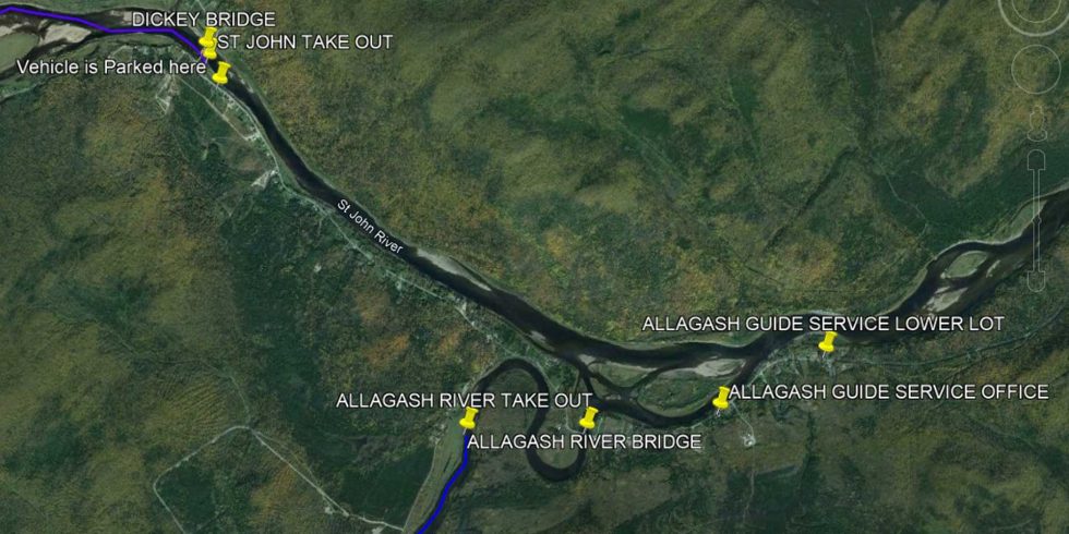 St John River Canoe Trips Allagash Guide Service OverviewMap 980x490 