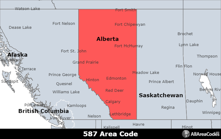 587 Area Code Information Time Zone Map - High Quality Sunset Background - Retina