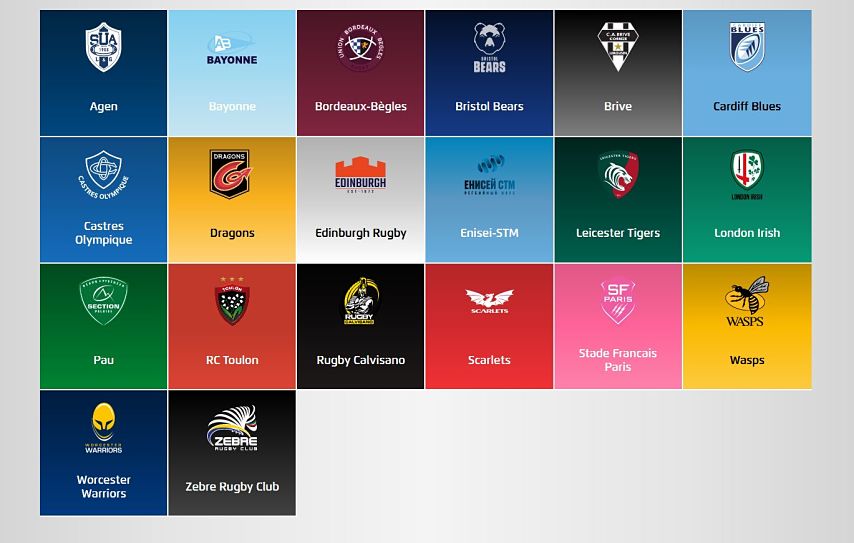 wallpapers Logo Equipe Top 14 2020 tirage au sort de la challenge cup 2019 2020 pour le ca brive allezbriverugby