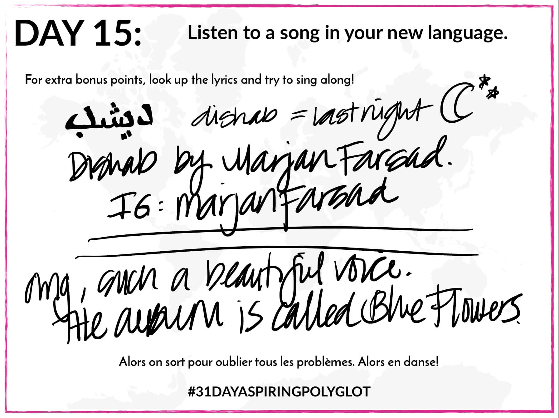 AE - DAY 15 - WORKSHEET - 31 DAY ASPIRING POLYGLOT
