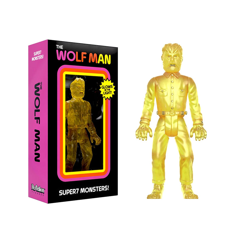 The Wolf Man Luminator ReAction figure with box