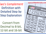 Twos Complement Steps Conversion Of Decimal Or Binary Number Into 2s
