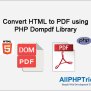 Convert HTML To PDF Using PHP Dompdf Library | All PHP Tricks