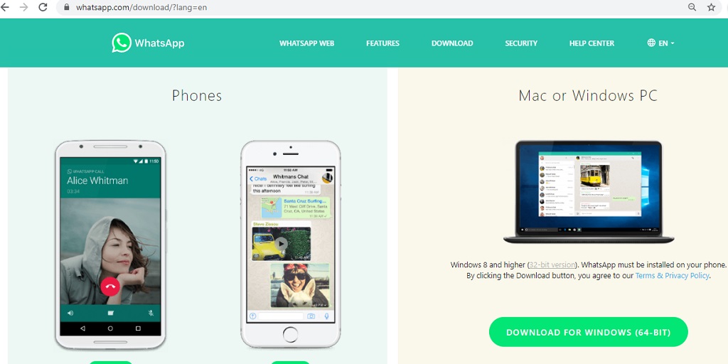 download windows whatsapp