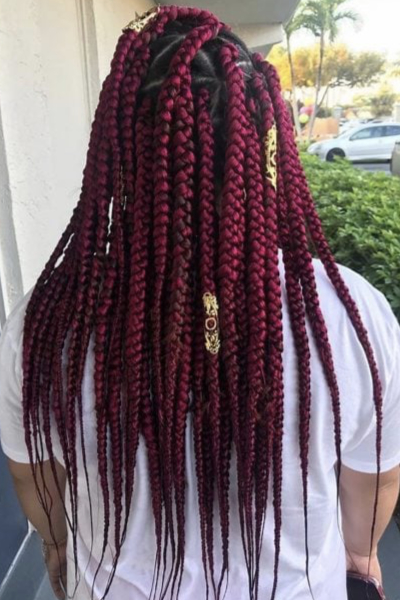 Box braids for round chubby faces (2025 treding styles)