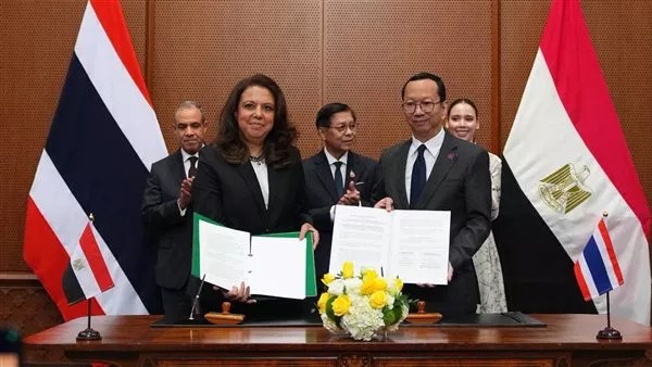 توقيع 3 اتفاقيات ومذكرات تفاهم لتعزيز التعاون بين مصر وتايلاند توقيع 3 اتفاقيات ومذكرات تفاهم لتعزيز التعاون بين مصر وتايلاند