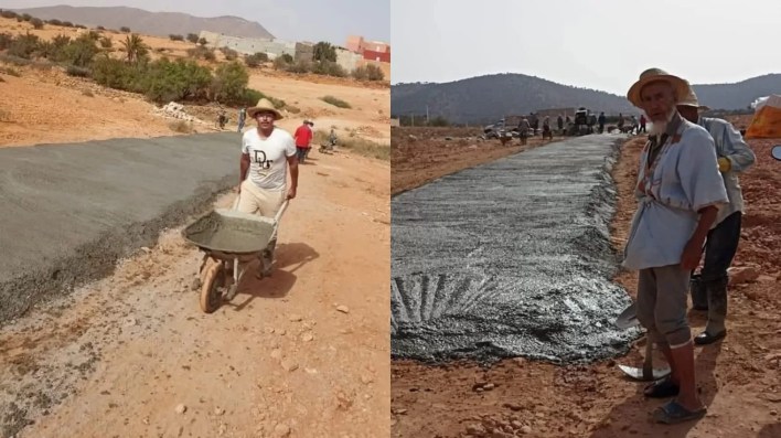 بين مدن المونديال والمغرب العميق.. سابقة تاريخية تكشف مهزلة التسيير الجماعي: ساكنة دوار "إيدودير" بتزنيت تشق الطريق بأيديها وتفضح عجز المجالس المنتخبة! - "الوطن 24"