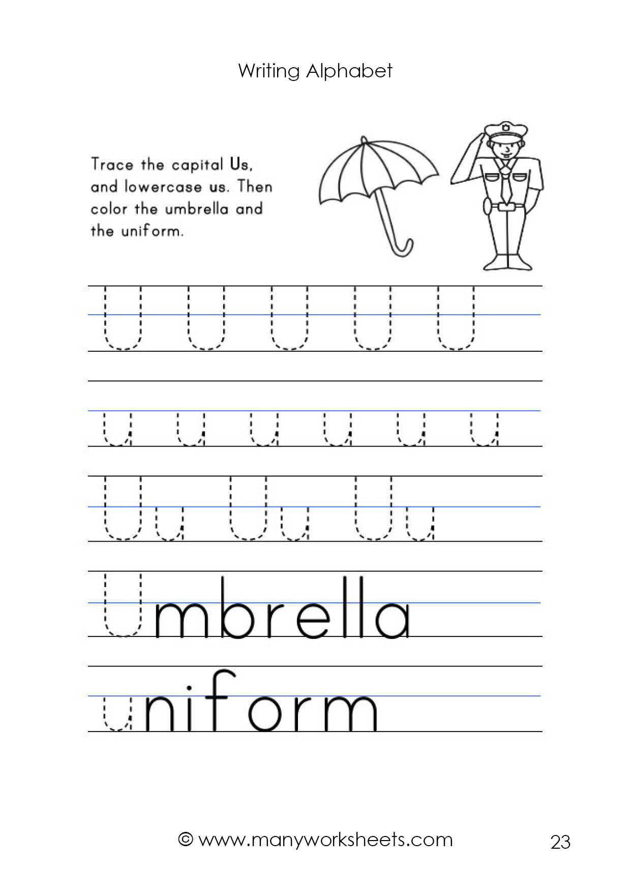 alphabet tracing upper and lowercase alphabetworksheetsfreecom