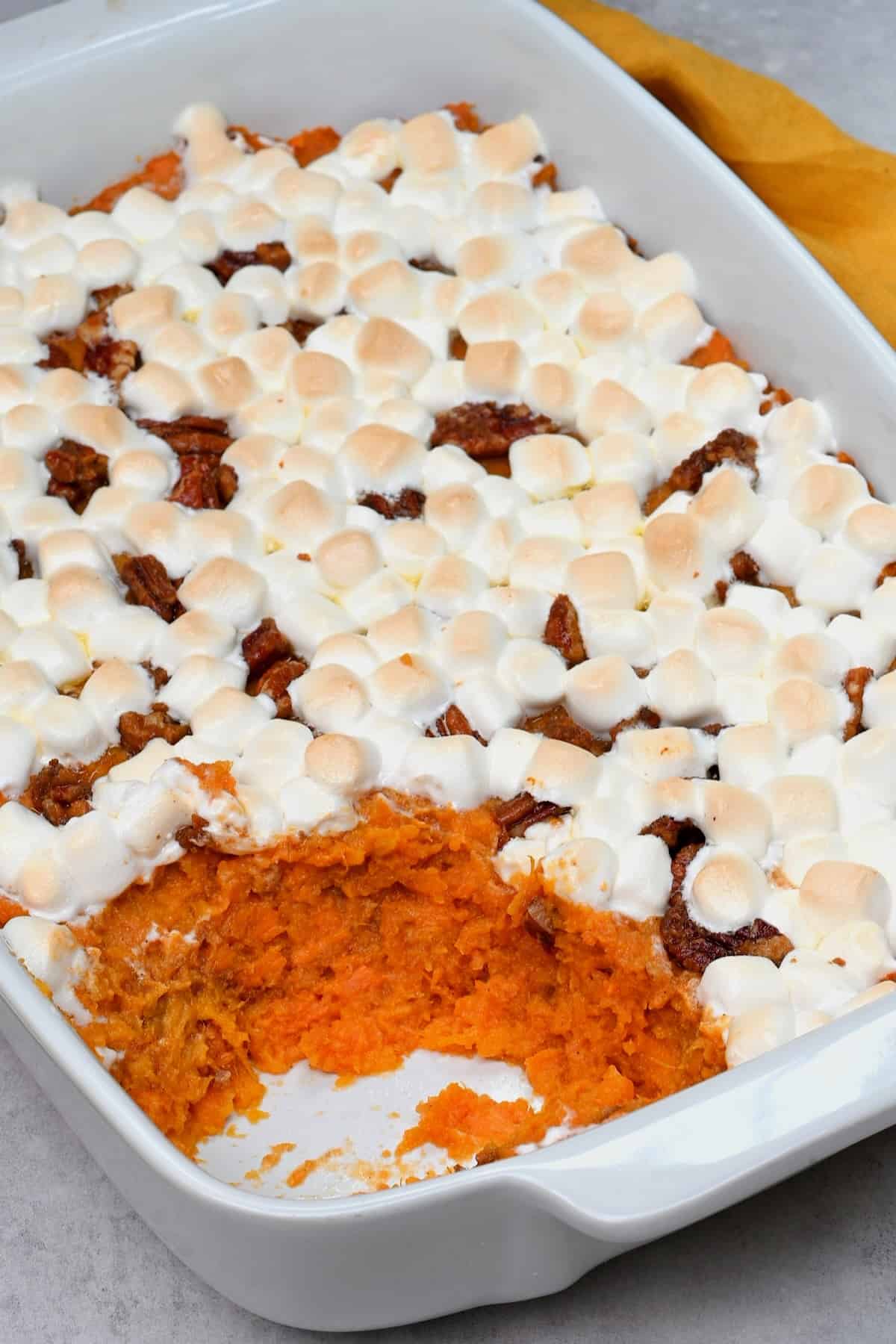 Canned Sweet Potato With Marshmallows Casserole