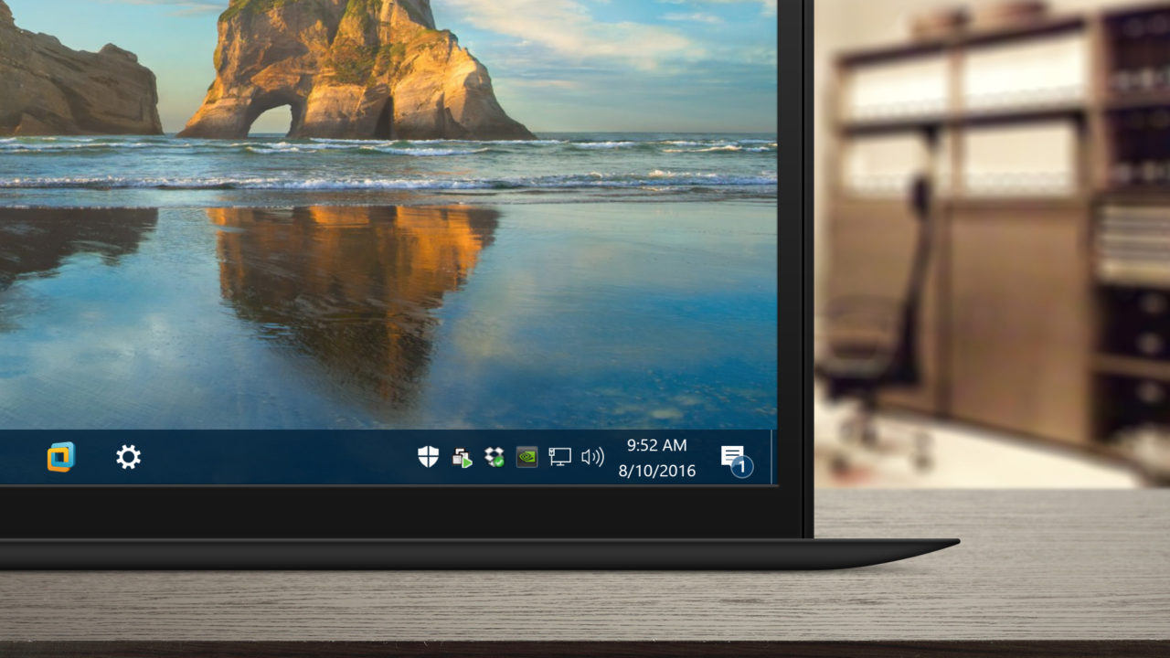 How To Hide The Action Center Taskbar Icon In Windows 10