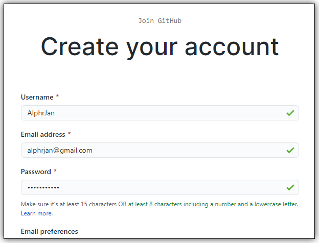 创建新帐户或登录 GitHub。