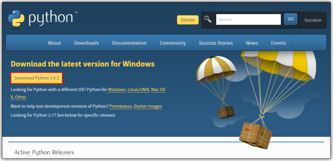 使用基于您的操作系统的 Python 解释器。 Windows 用户应使用 python.org,macOS 用户应使用 Homebrew 并使用“brew install python3”命令。另一方面,Linux 用户已经集成了 Python,因此他们只需使用 get-pip 即可获得更多功能。