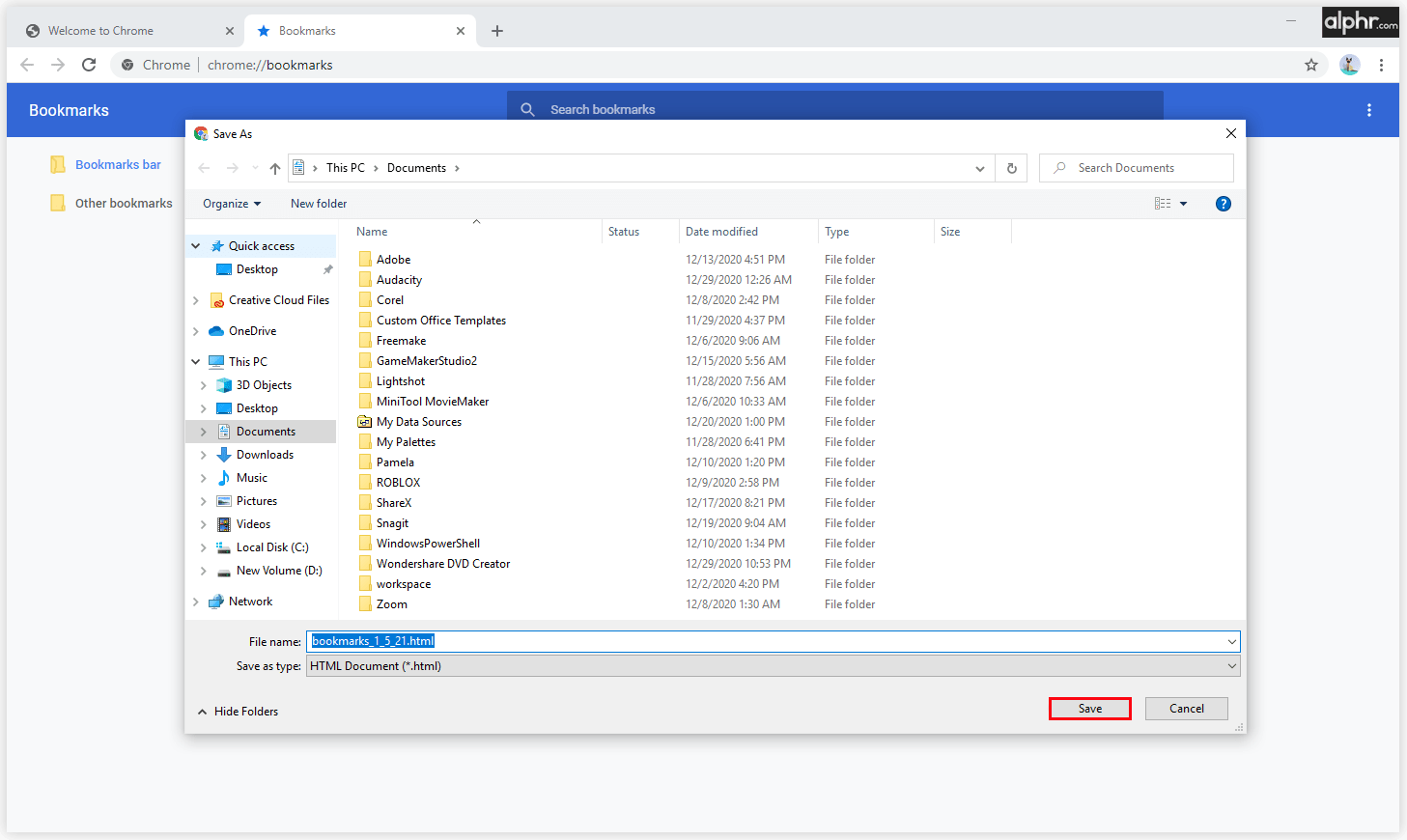 单击“保存”进行确认。