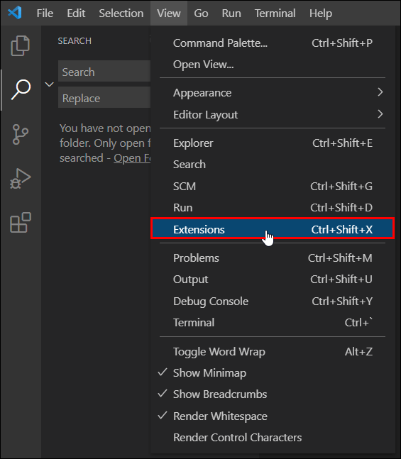 How to Open the Terminal in VS Code