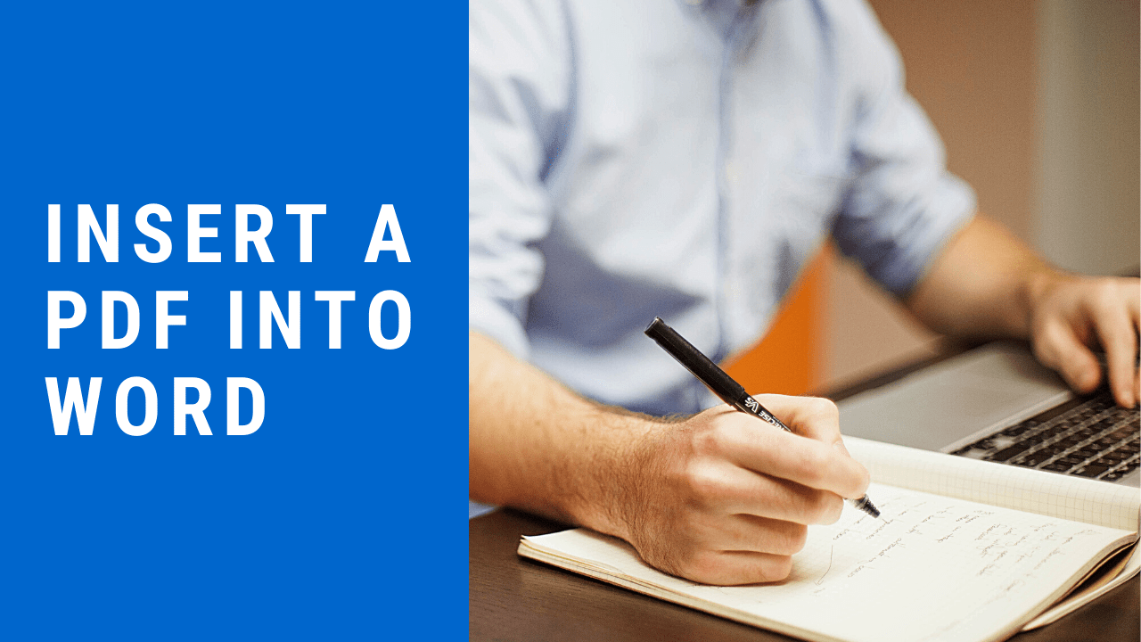 How To Insert A Pdf Into Word