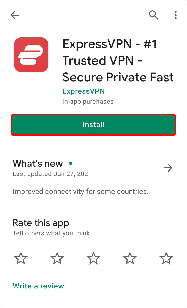 查找并下载 ExpressVPN。