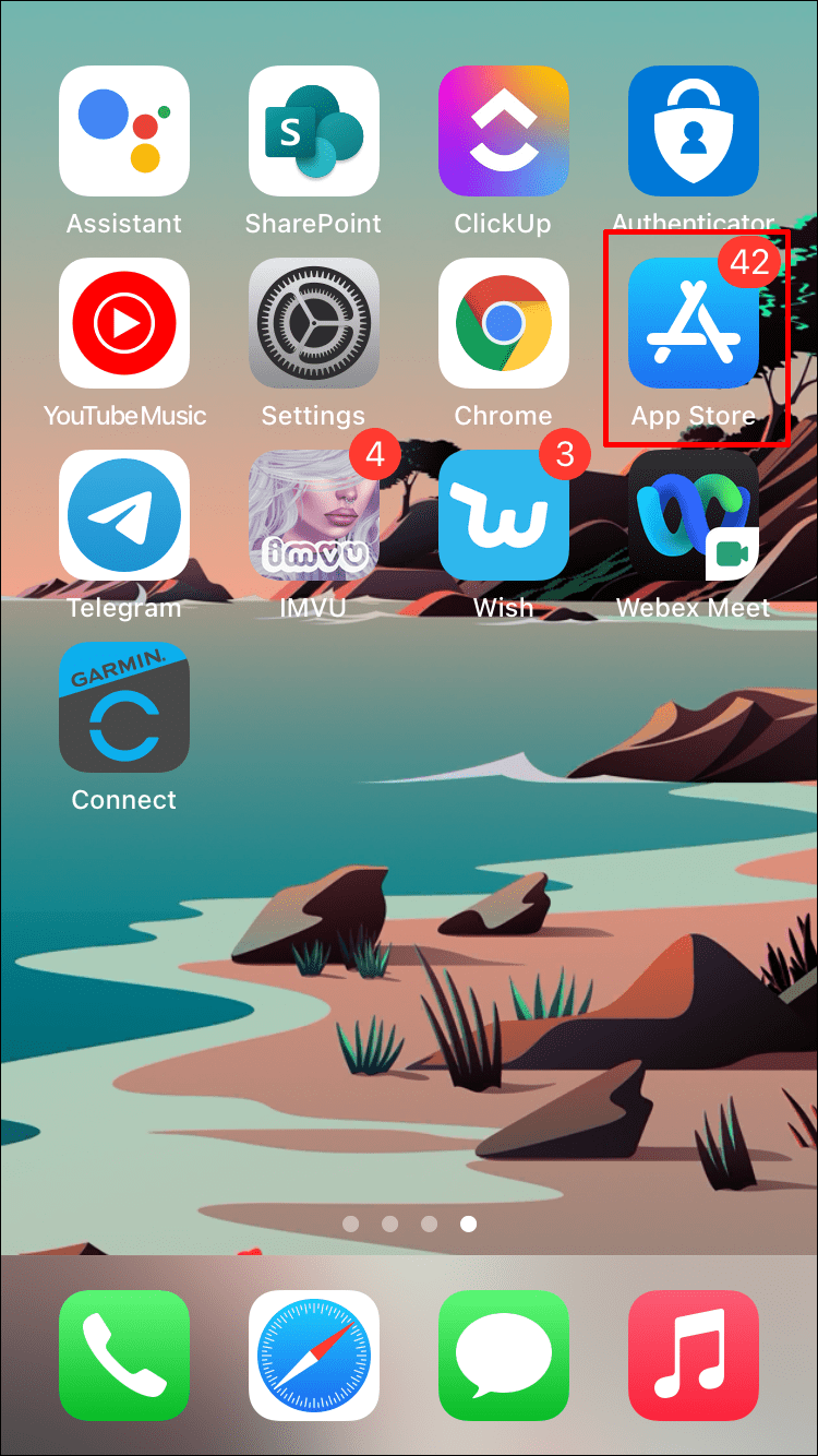 在 iPhone 上启动 App Store。