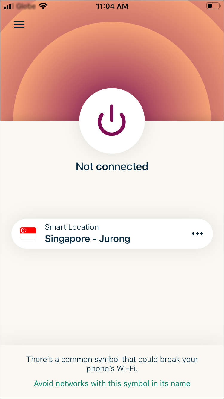启动 ExpressVPN