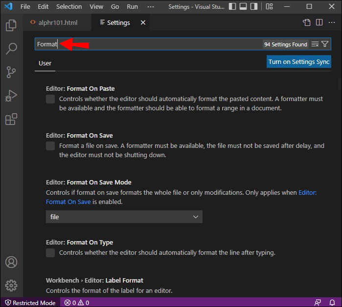 How To Auto-Format Code in VS Code