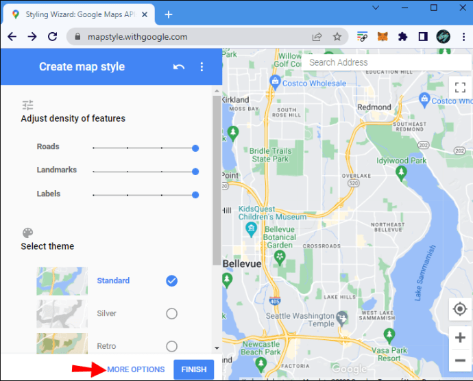 Turn Off Labels in Google Maps