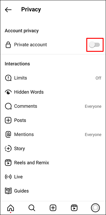 Jak ukryć następującą listę na Instagramie Private account
