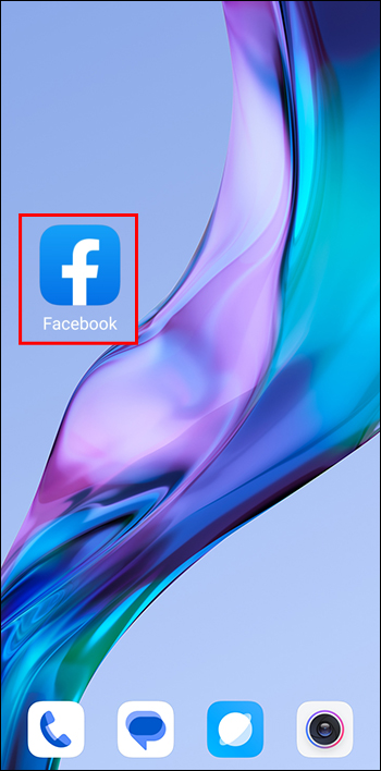 打开手机上的 Facebook Messenger 应用程序。