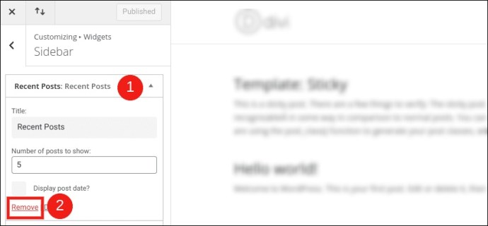 Removing Widget with classic editor