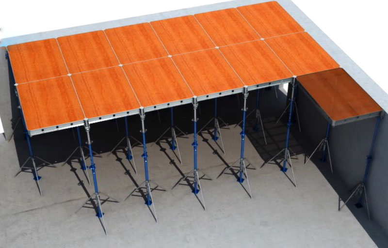 Adjustable Plastic Slab Modular Formwork System Construction Fast Table - Mobile Space Patterns for Desktop