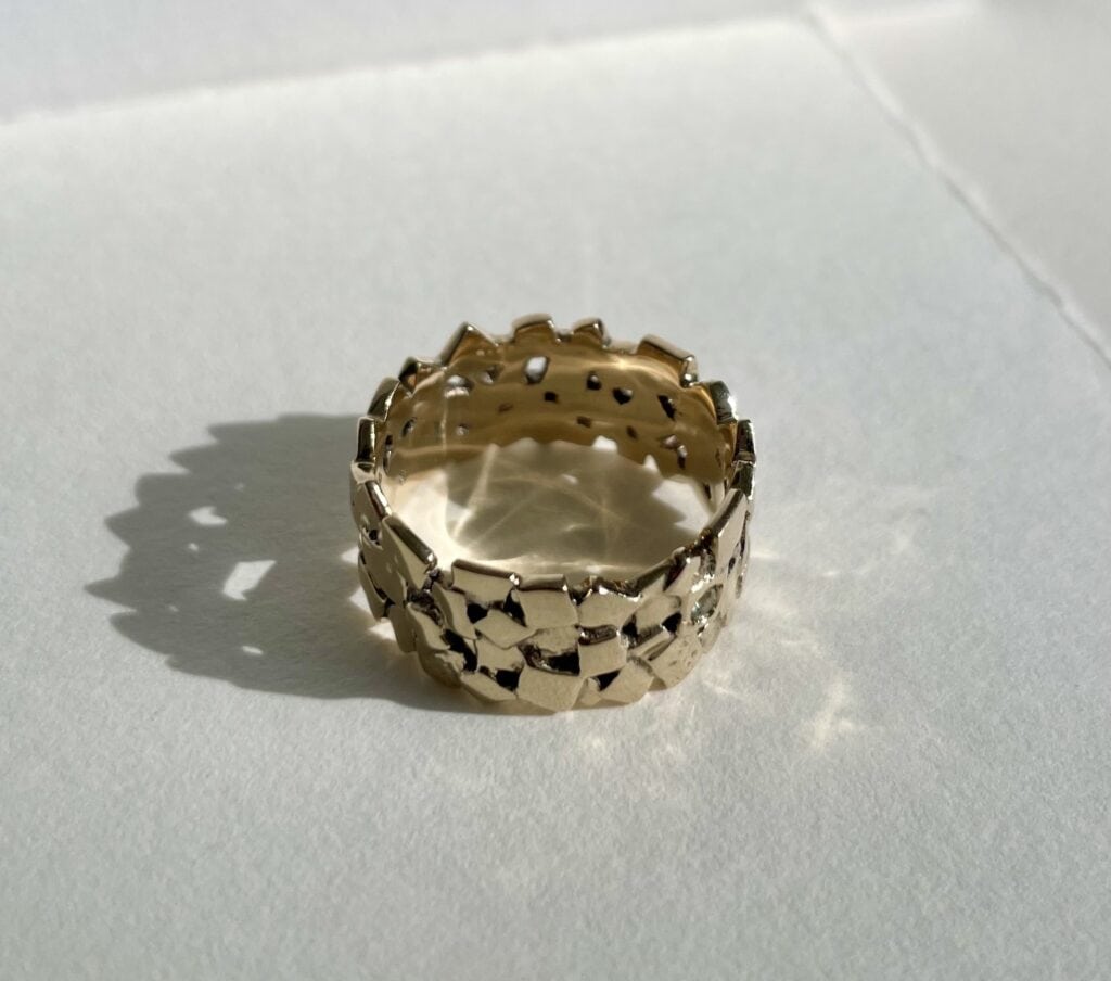 Cube Ring in the sunshine.