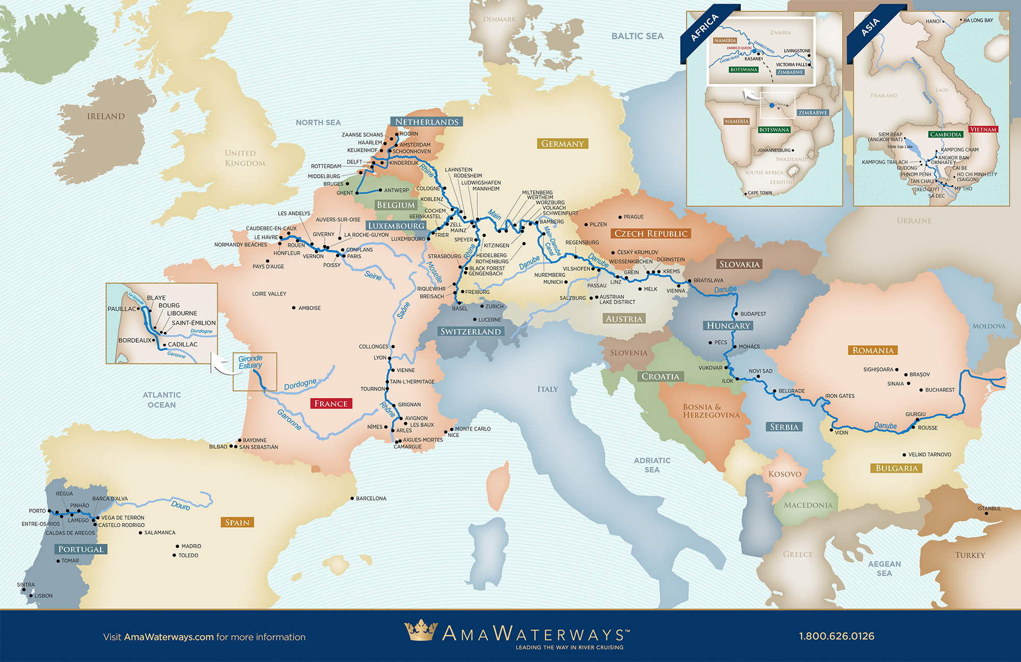 Europe Map Rivers Europe Executive Map Full Page Map 