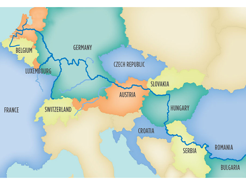 Map Of Danube River Cruise Danube Map Final Lp 