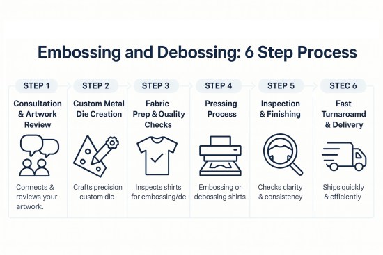 Debossing or Embossing T-Shirts
