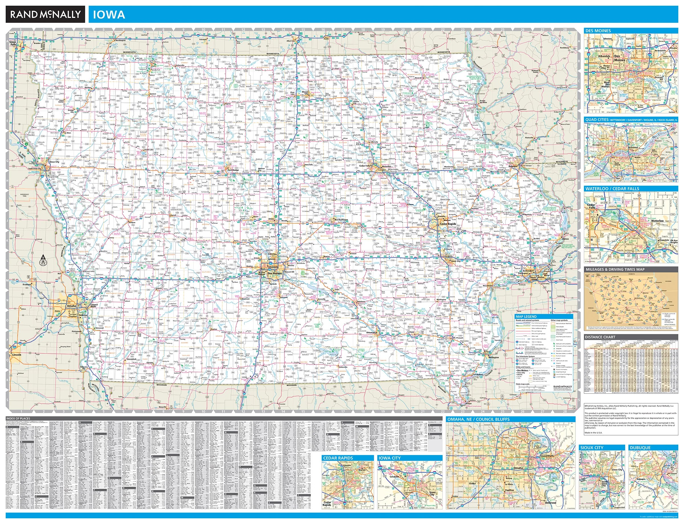 Iowa By Rand McNally American Map Store Iowa WM 2025 Copy 
