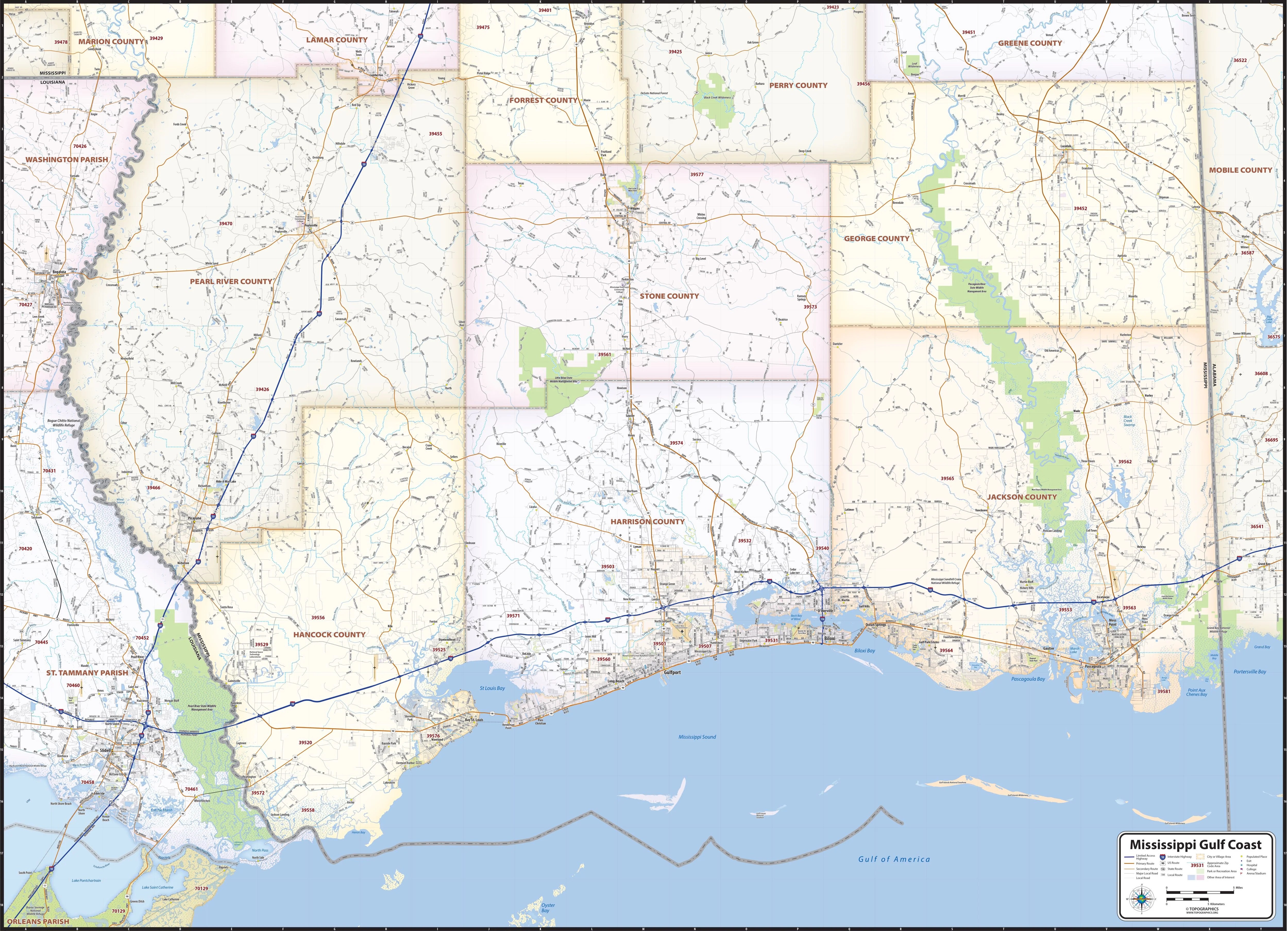 Mississippi State Wall Maps Tagged Mississippi Wall Maps MSWM008 1 