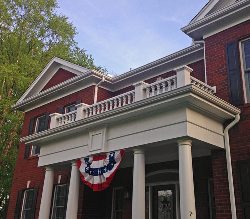 Covered Entry Railing Balusters