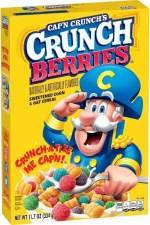 Cap'n Crunch Berries Cereal Box - 334g MHD 11/02/2026