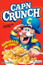 Cap'n Crunch Sweetened Corn & Oat Crunchy Cereal - 360g MHD 21/02/2026