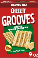 Cheez-It Grooves Sharp White Cheddar Crunchy Cheese Crackers 255g - MHD 01/04/2026